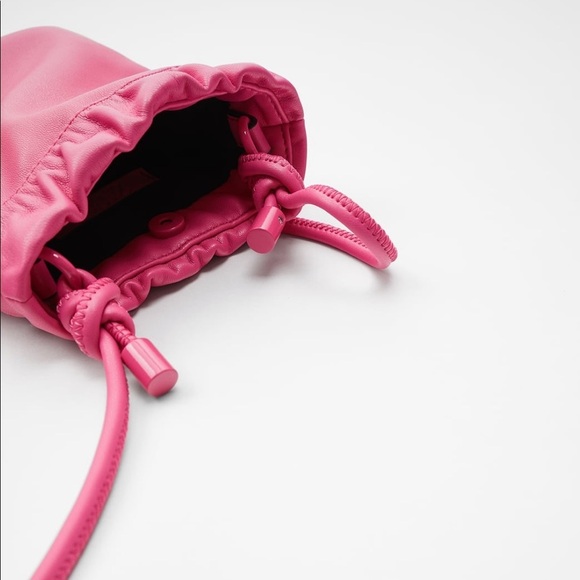 ZARA BNWT Knotted Mini Bucket Bag - Picture 4 of 5